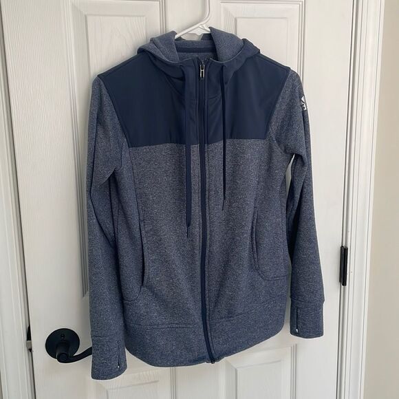 Adidas Climawarm Blue Light Weight Zip Hoodie Women’s Size S - Picture 1 of 7